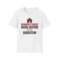 Grandpa's House Where Bedtime Is A Suggestion T-Shirt – Gifted Porch, view 1