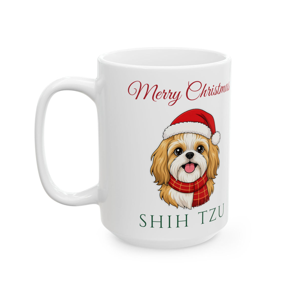 Shih Tzu Dog Christmas Mug