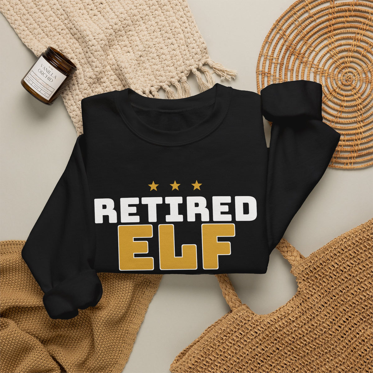 Retired Elf Christmas Sweatshirt