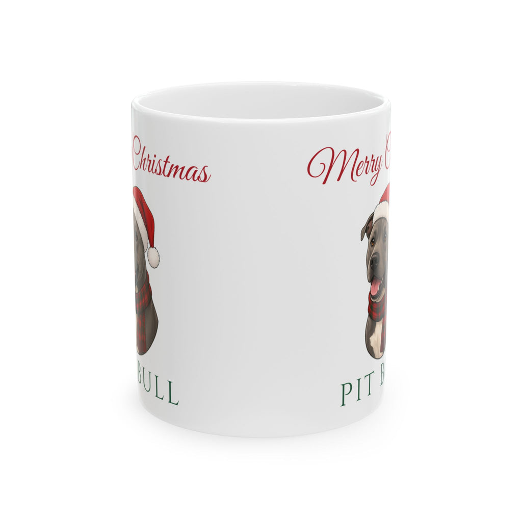 Pit Bull Dog Christmas Mug – Gifted Porch, view 2