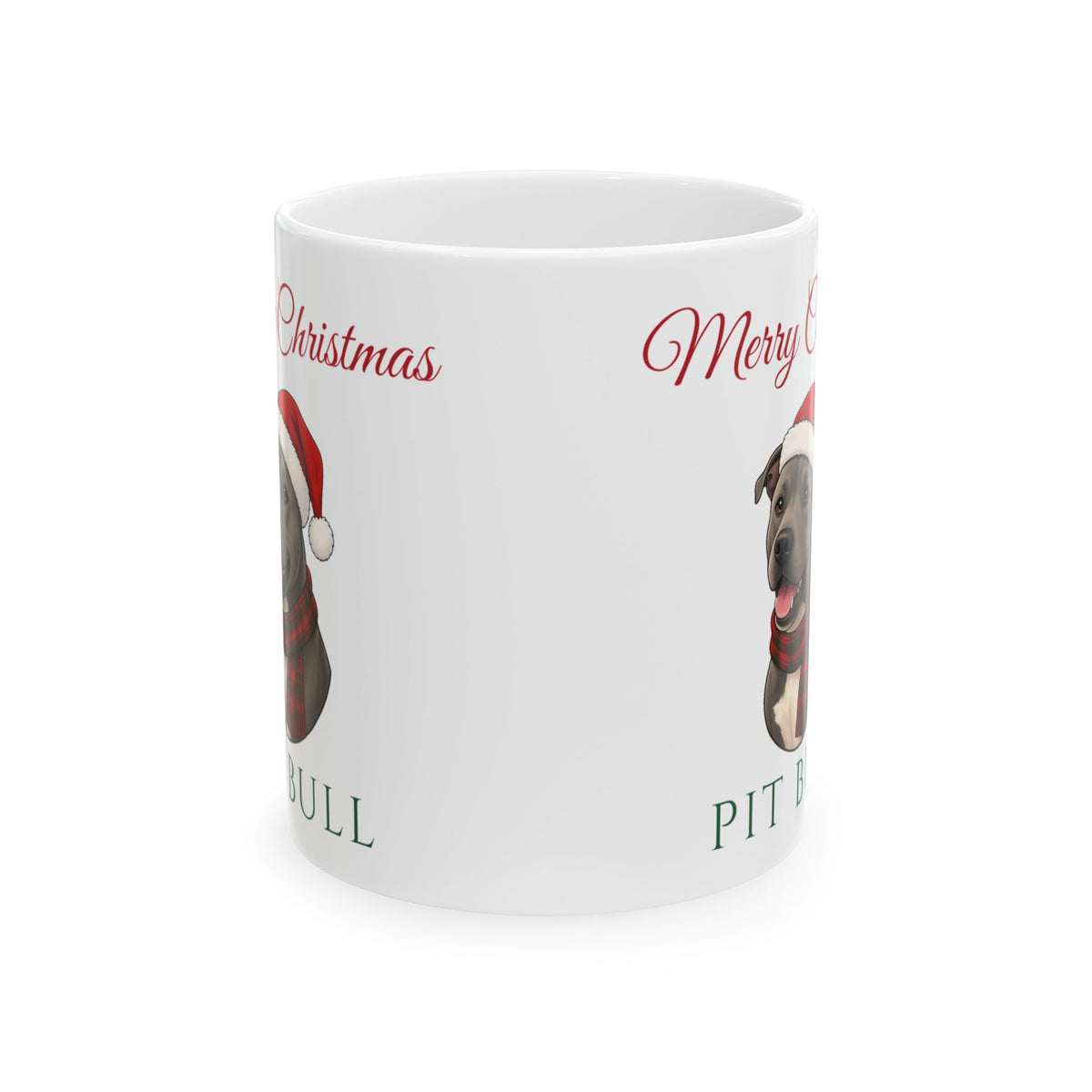 Pit Bull Dog Christmas Mug – Gifted Porch, view 2