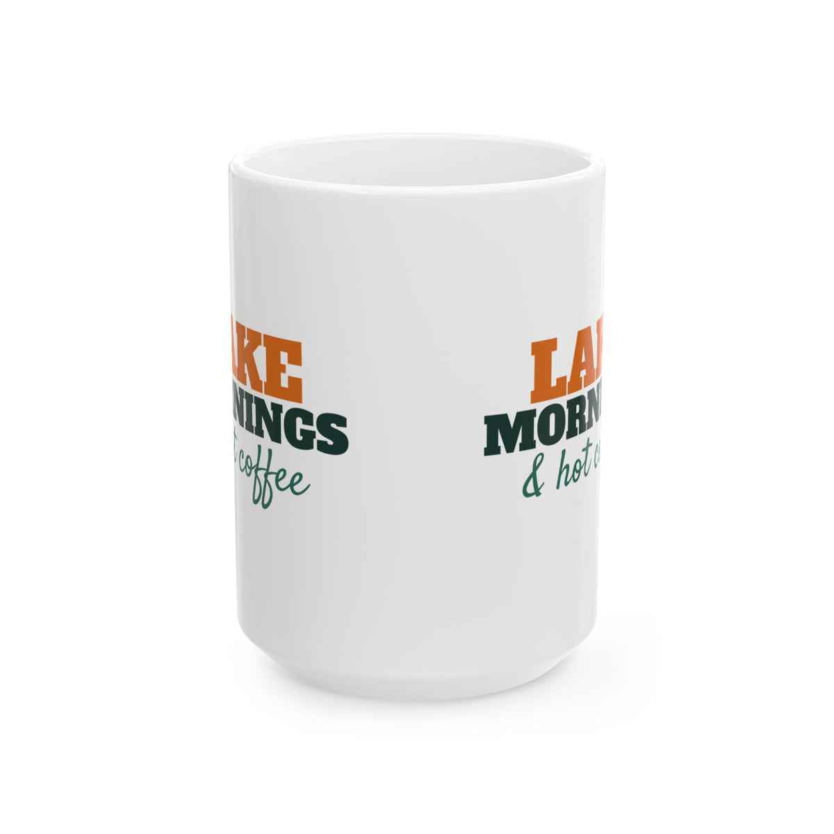 Lake Mornings And Hot Coffee Mug Lake Life Fishing Gift – Gifted Porch, view 3