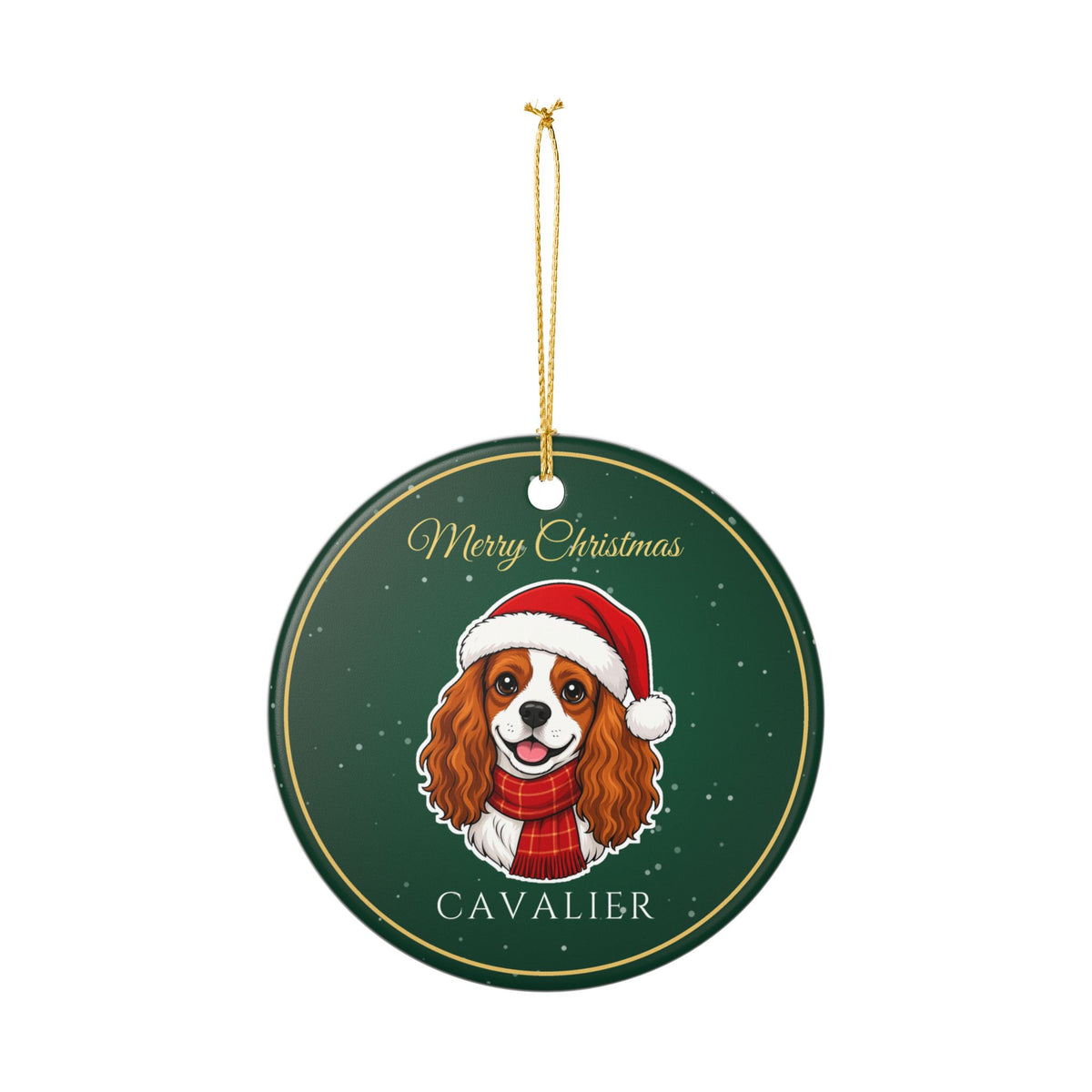 Cavalier King Charles Spaniel Dog Christmas Ornament
