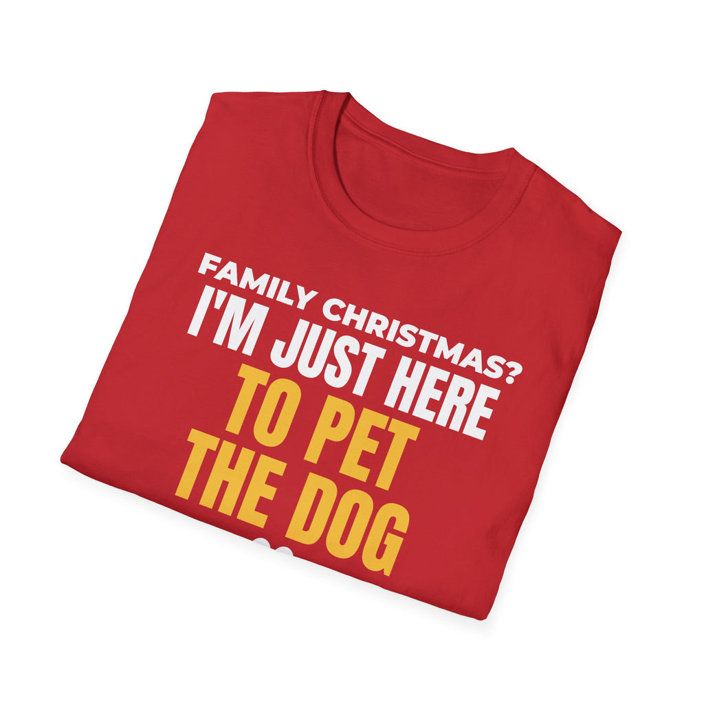 I'm Just Here To Pet The Dog Christmas T-Shirt – Gifted Porch, view 16