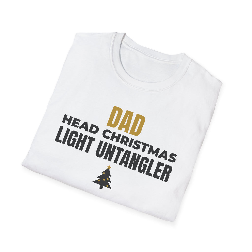 Dad Head Christmas Light Untangler Funny Christmas T-Shirt Gift For Dad Tee – Gifted Porch