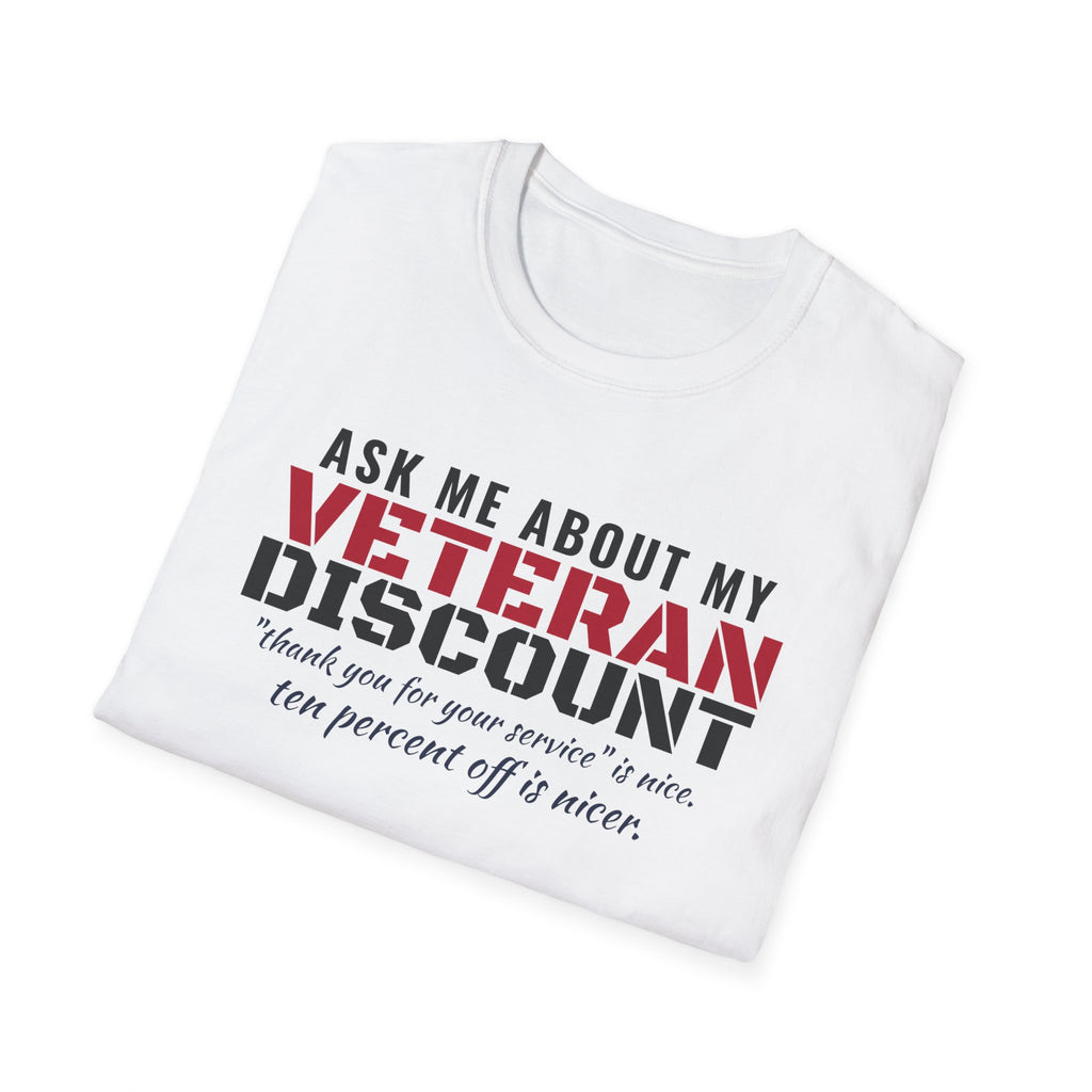 Ask Me About My Veteran Discount Funny Veteran T-Shirt – Gifted Porch, view 5