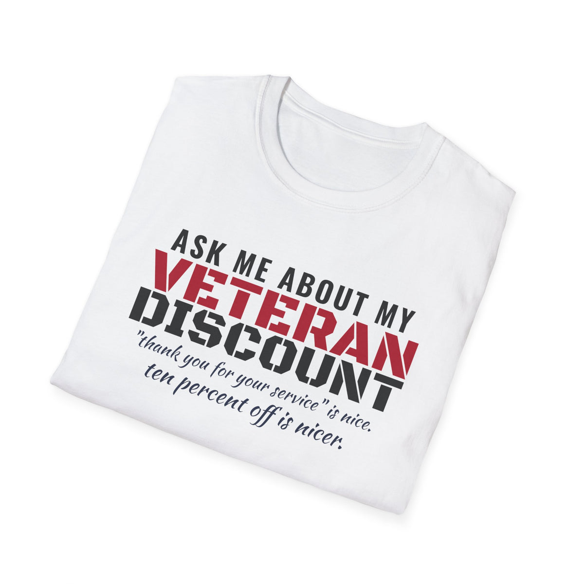 Ask Me About My Veteran Discount Funny Veteran T-Shirt – Gifted Porch, view 5