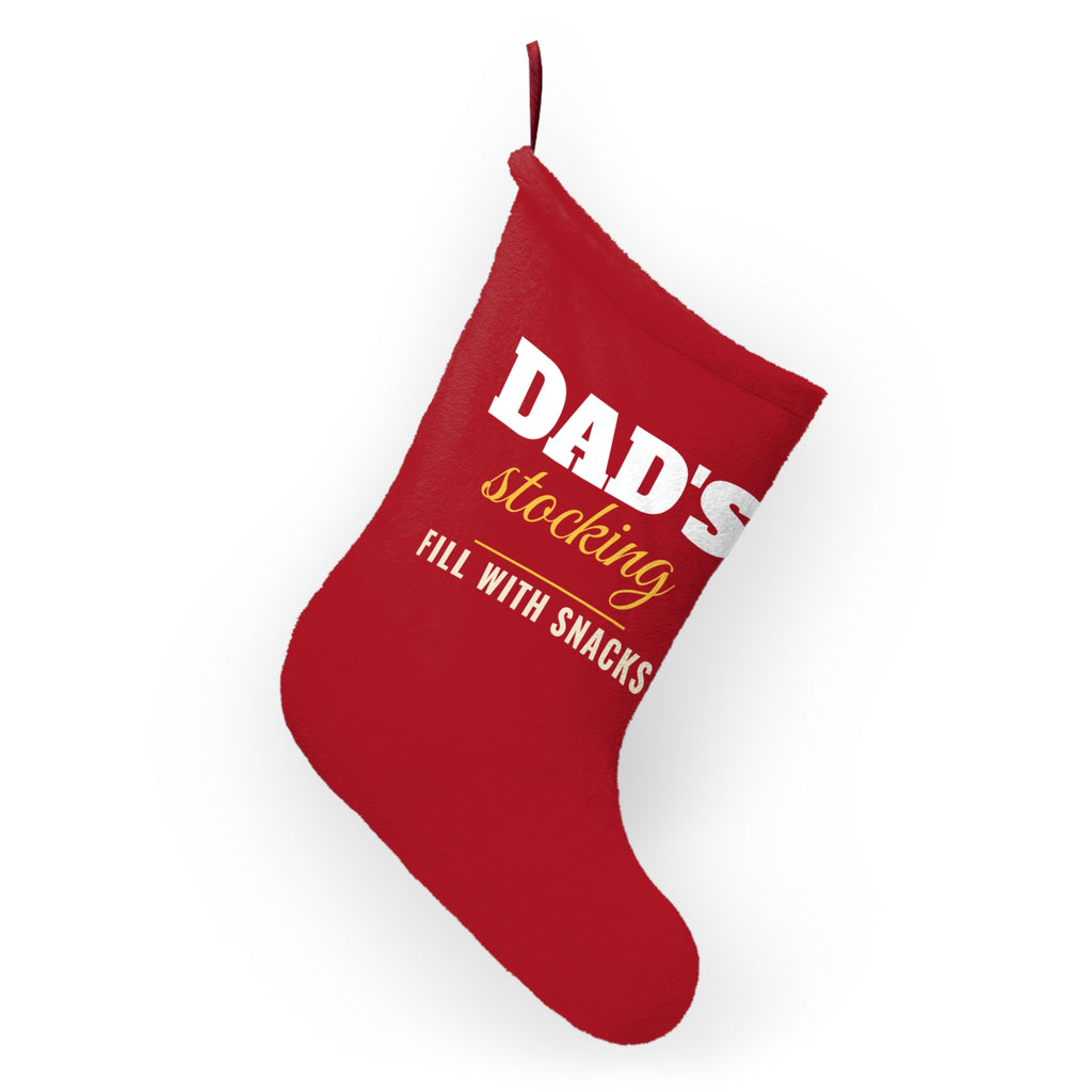 Dad's Stocking Fill With Snacks Funny Christmas Stocking – Gifted Porch, view 4