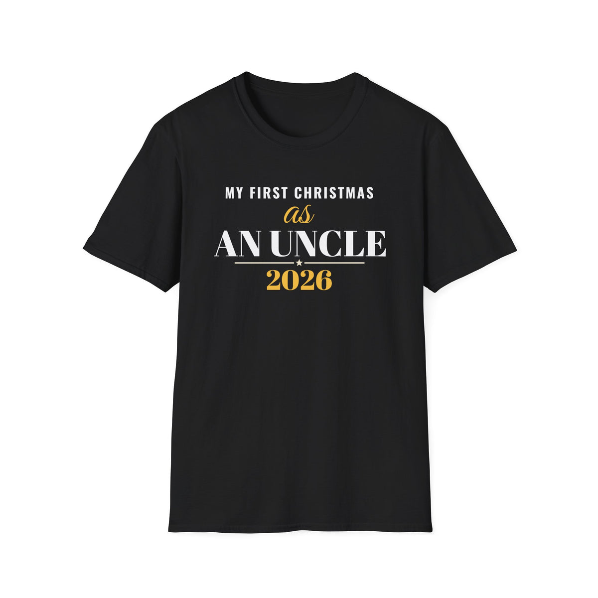 First Christmas As An Uncle 2026 T-Shirt – Gifted Porch, view 2