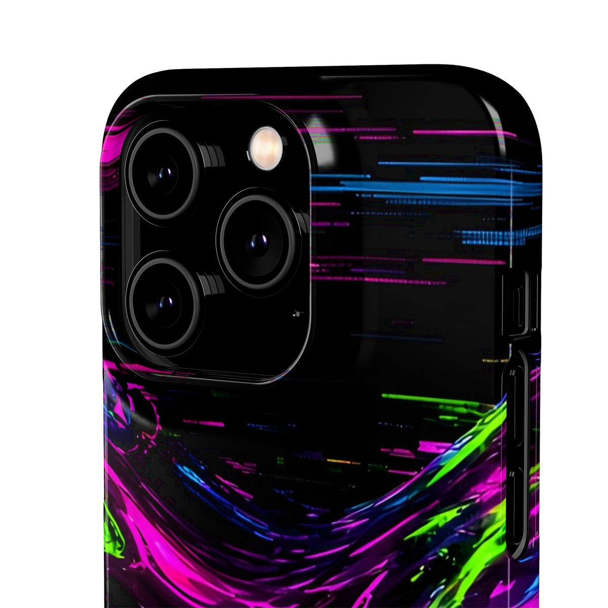 Glitch Wave Abstract Phone Case – unique art gift, photo 36