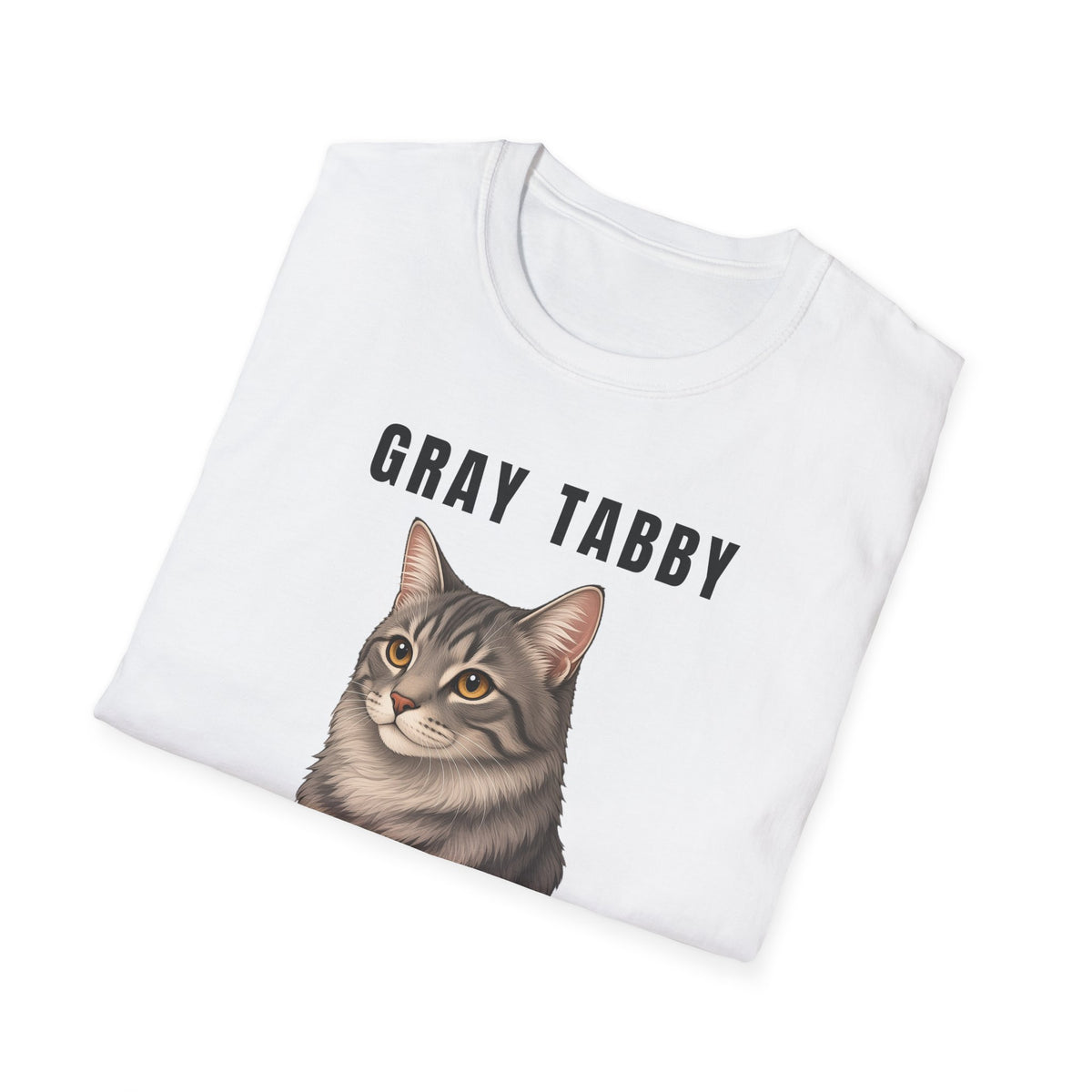Gray Tabby Cat Mom Shirt