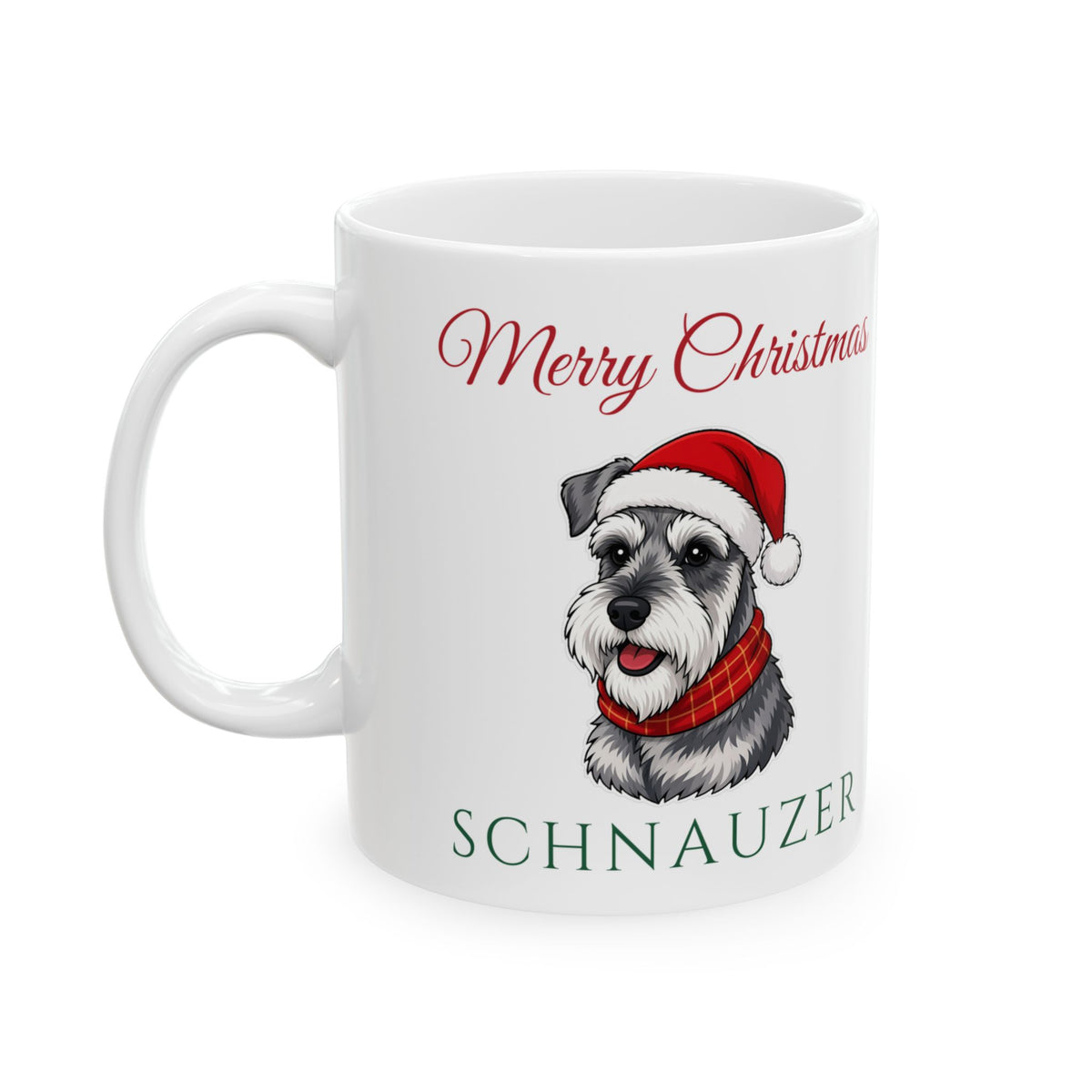 Miniature Schnauzer Dog Christmas Mug