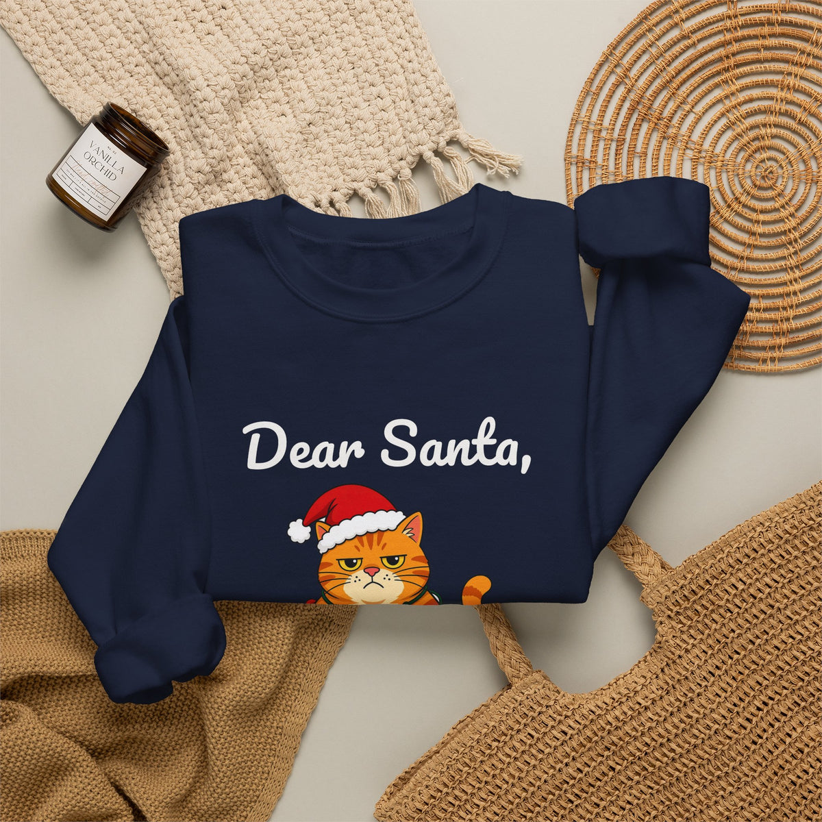 Dear Santa The Cat Did It Sweatshirt