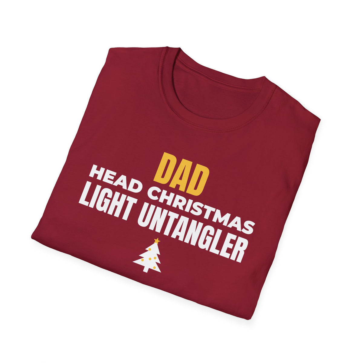 Dad Head Christmas Light Untangler Funny Christmas T-Shirt Gift For Dad Tee – Gifted Porch