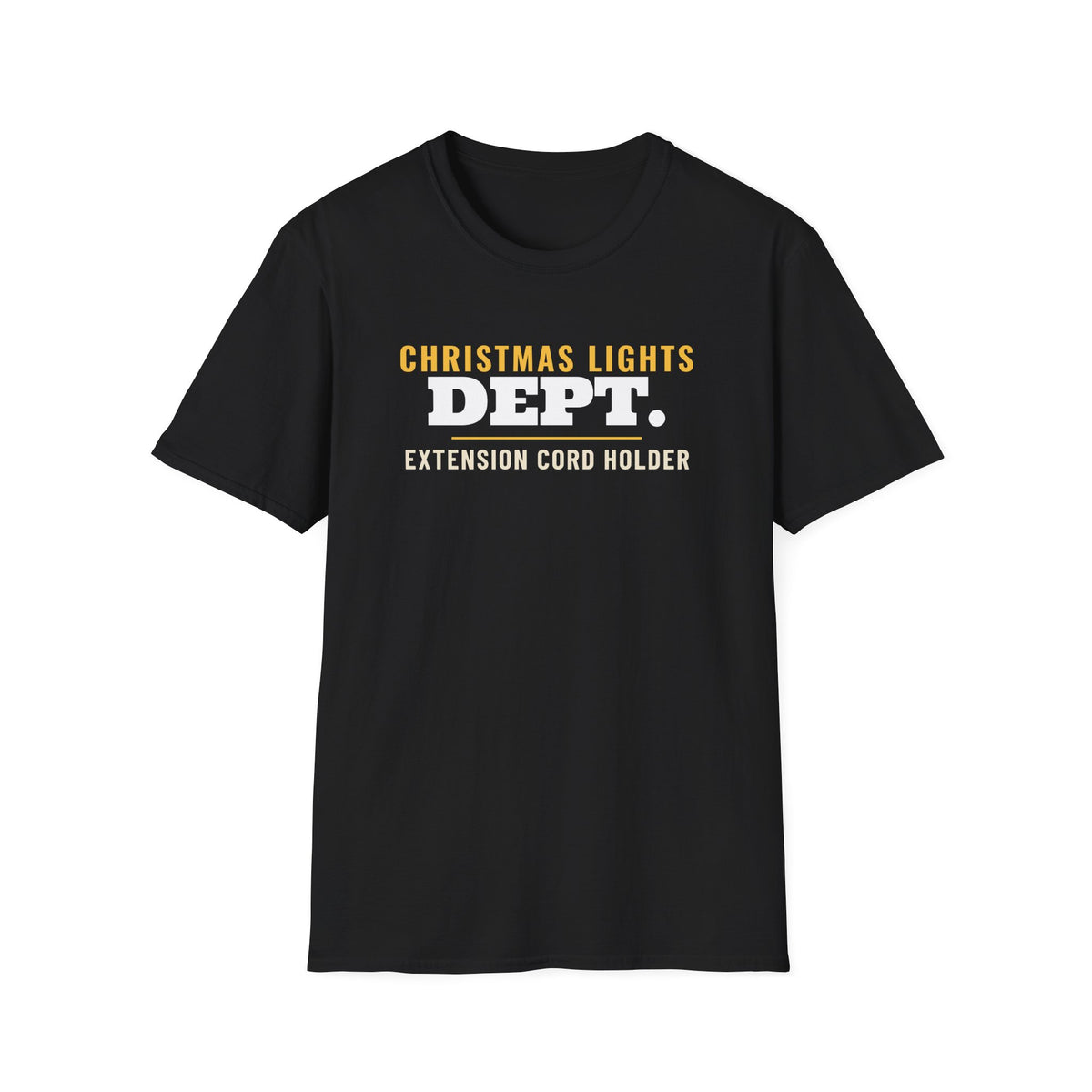 Christmas Lights Dept Extension Cord Holder Matching T-Shirt – Gifted Porch, view 2
