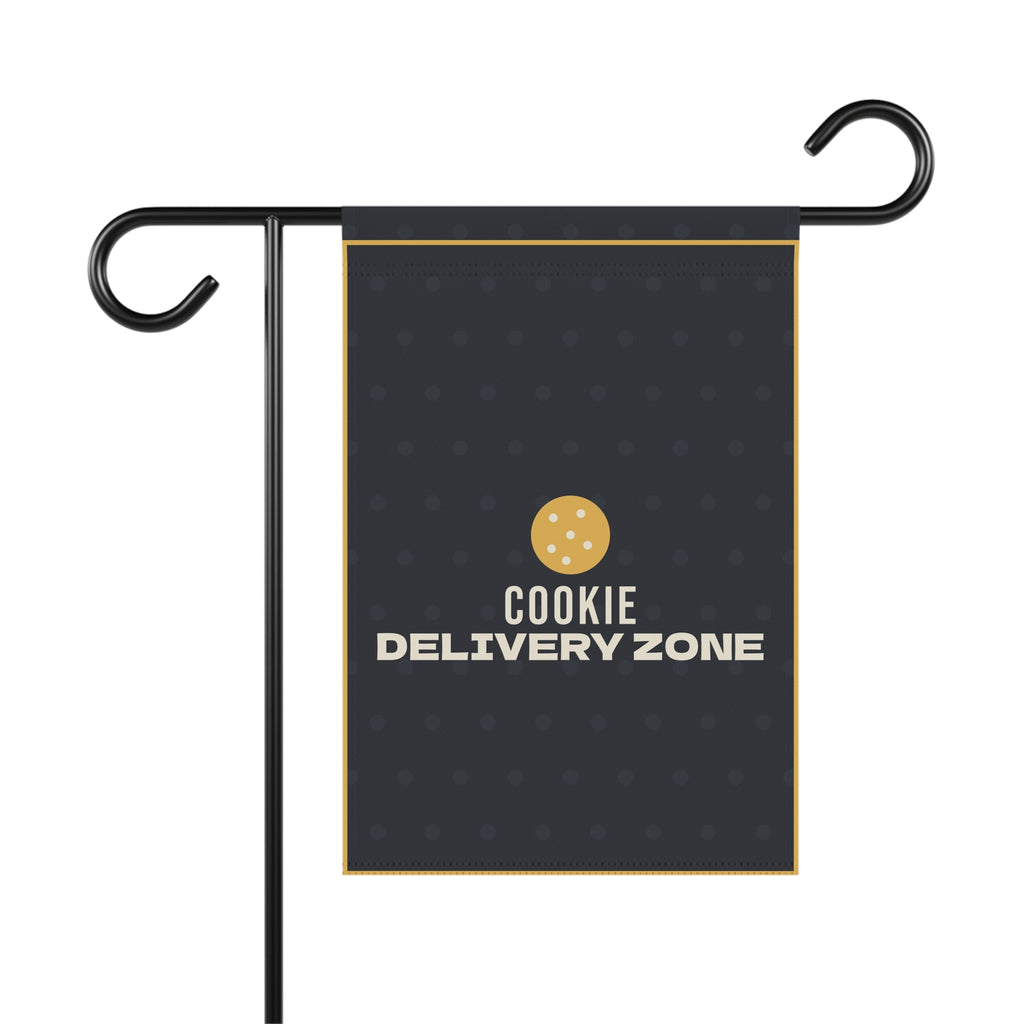 Cookie Delivery Zone Garden Flag