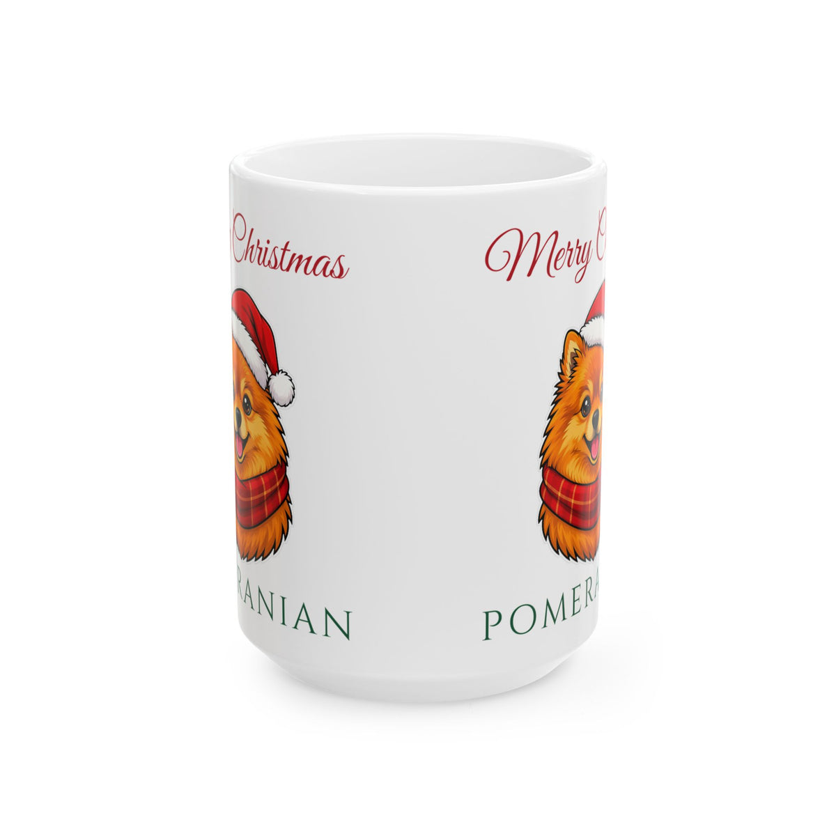 Pomeranian Dog Christmas Mug