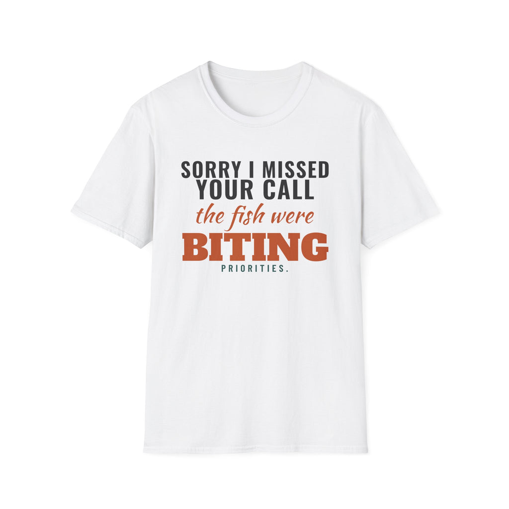 Sorry I Missed Your Call The Fish Were Biting T-Shirt – Gifted Porch, view 1