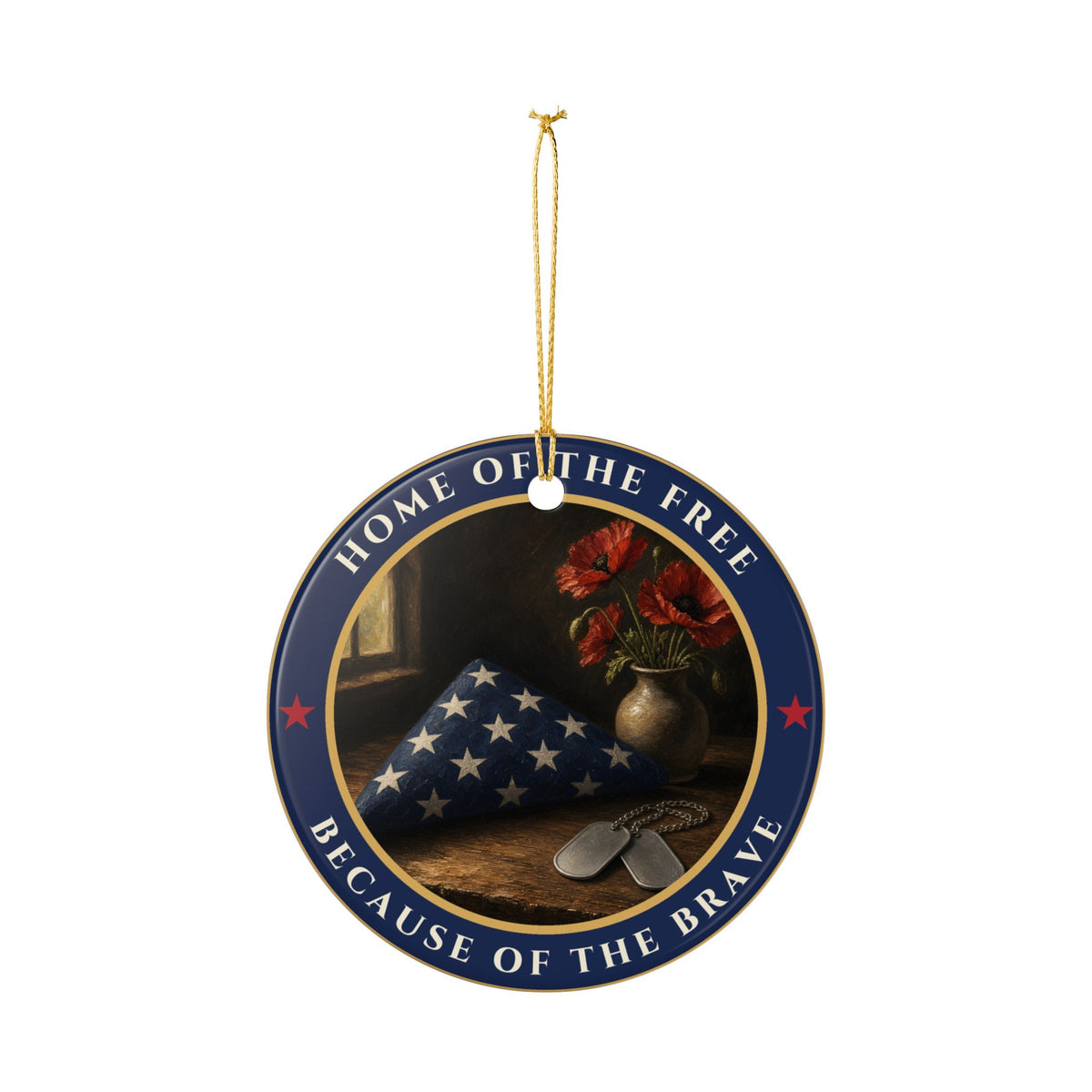 Because of the Brave Ornament – memorial keepsake gift, photo 8