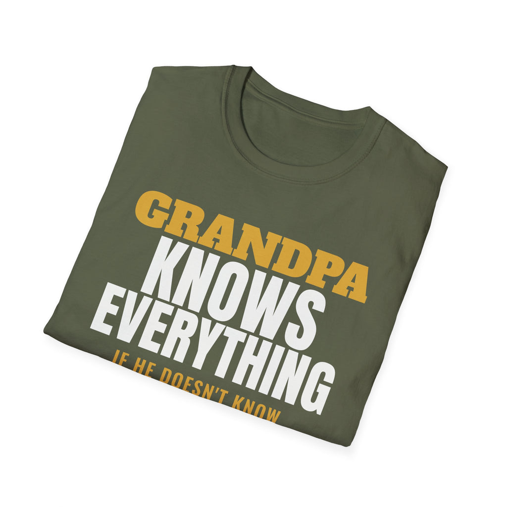 Grandpa Knows Everything Funny Grandpa T-Shirt Gift from Grandkids Fathers Day – Gifted Porch