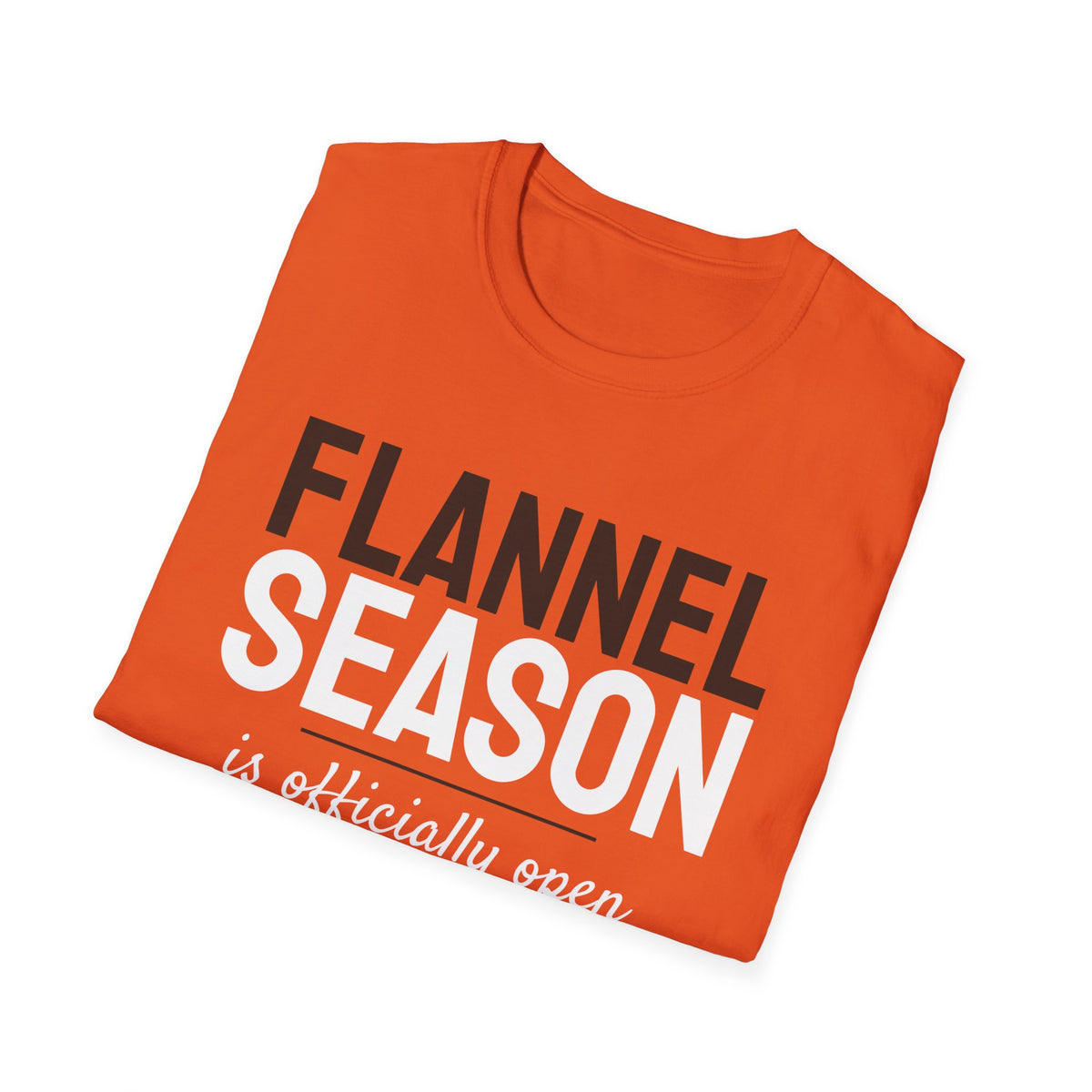 Flannel Season Is Open Fall T-Shirt – Gifted Porch, view 18