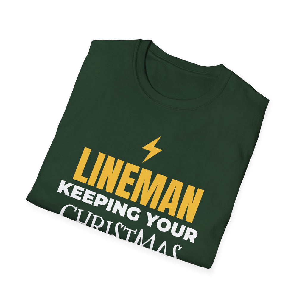 Lineman Keeping Your Christmas Lights On T-Shirt Power Lineman Holiday Gift – Gifted Porch