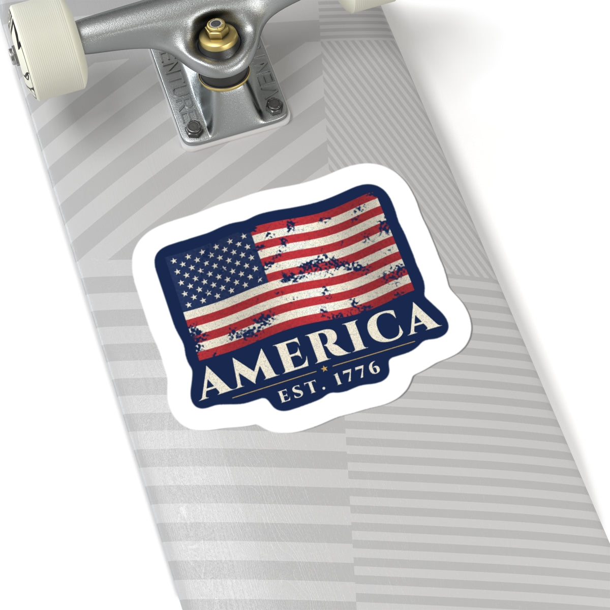 Vintage American Flag Sticker