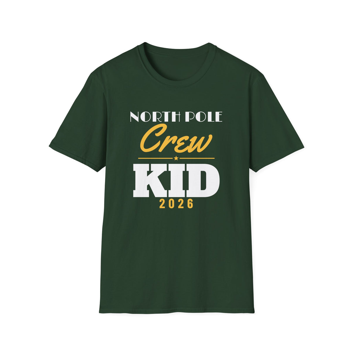 North Pole Crew 2026 Kid Matching Family Christmas T-Shirt – Gifted Porch, view 3
