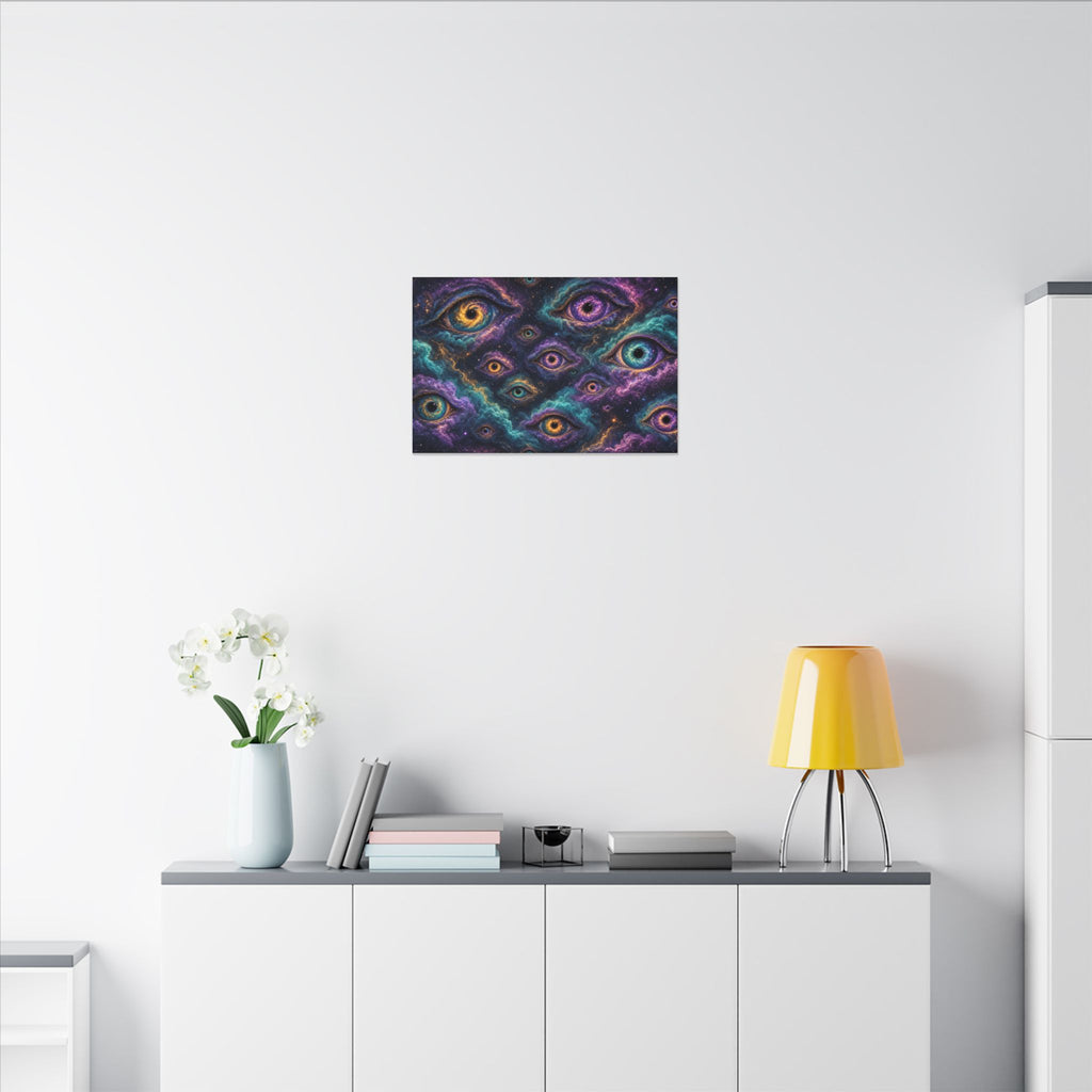 Cosmic Eyes Abstract Canvas Wall Art – unique art gift, photo 9