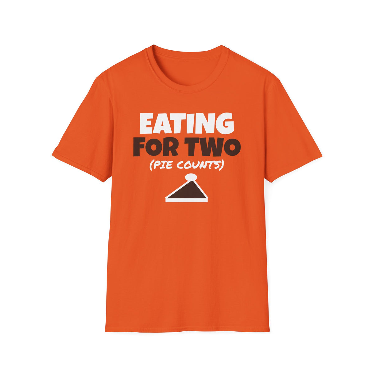 Eating For Two Pie Counts Thanksgiving Pregnancy T-Shirt – Gifted Porch, view 4