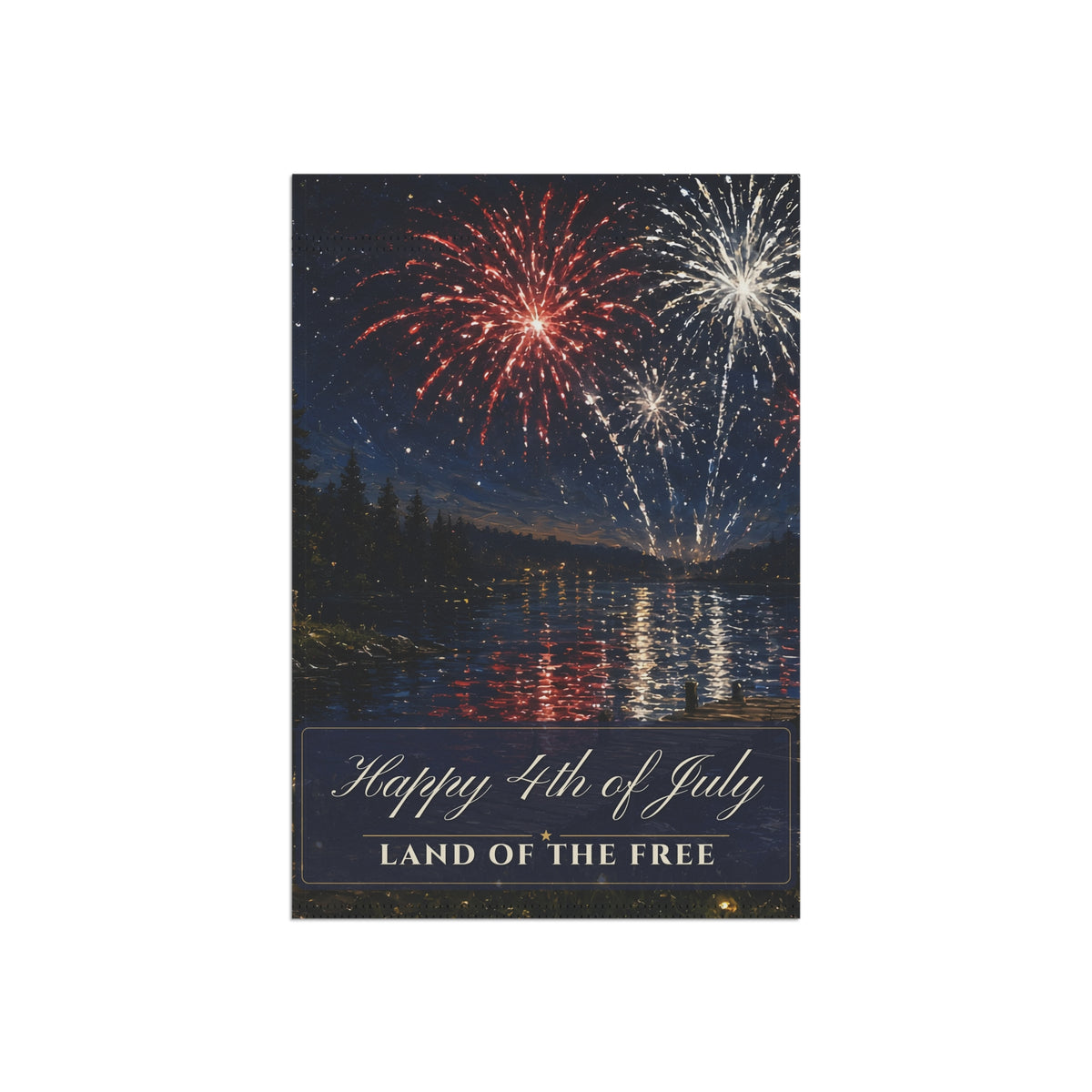 Happy 4th of July Garden Flag