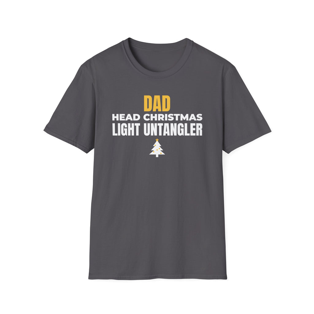 Dad Head Christmas Light Untangler Funny Christmas T-Shirt Gift For Dad Tee – Gifted Porch