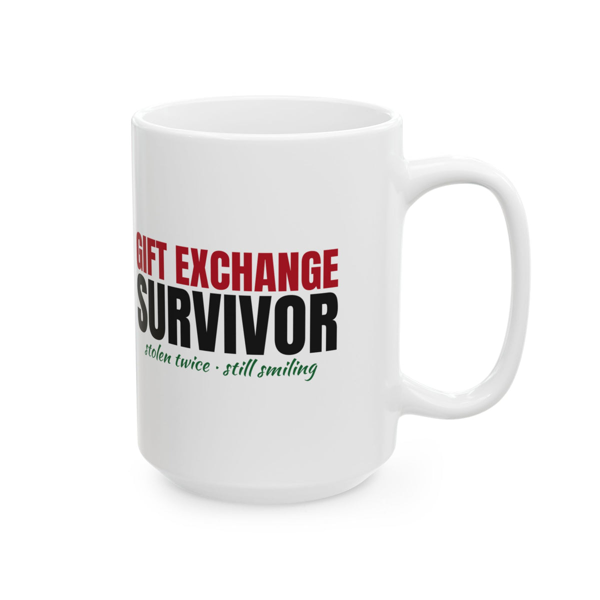 Gift Exchange Survivor Funny Christmas Mug – Gifted Porch, view 8