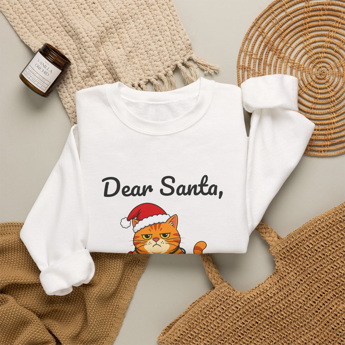 Dear Santa The Cat Did It Sweatshirt