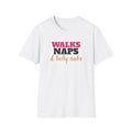 Walks Naps And Belly Rubs Dog Lover T-Shirt – Gifted Porch, view 1
