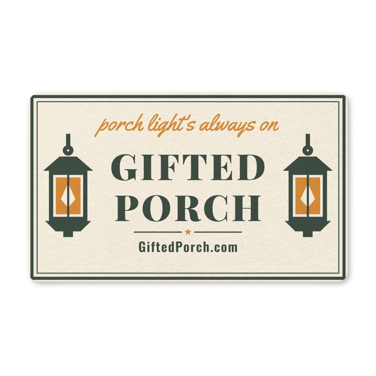 Gifted Porch Lantern Doormat 30x18