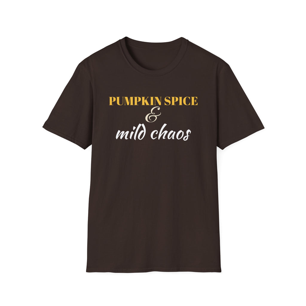 Pumpkin Spice And Mild Chaos Funny Fall Mom T-Shirt – Gifted Porch, view 6