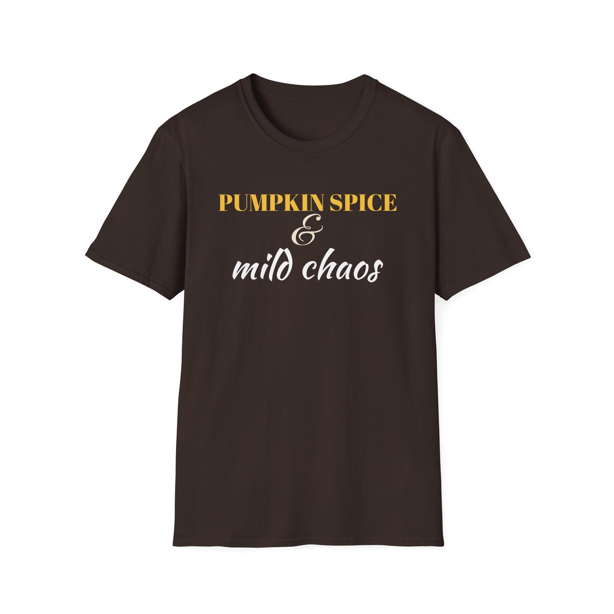 Pumpkin Spice And Mild Chaos Funny Fall Mom T-Shirt – Gifted Porch, view 6