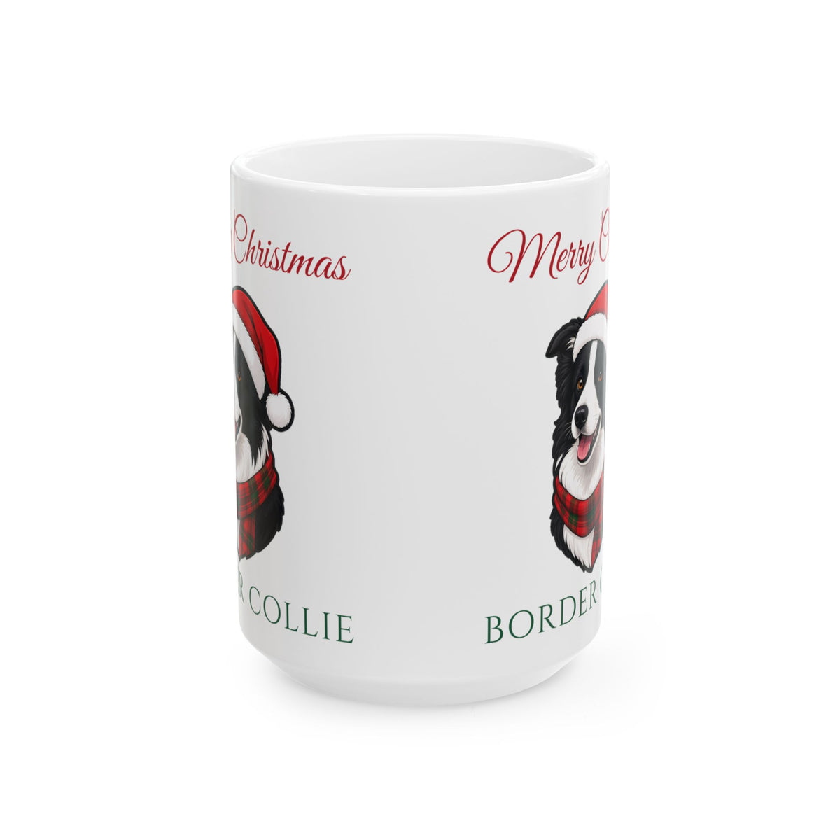 Border Collie Dog Christmas Mug – Gifted Porch, view 3