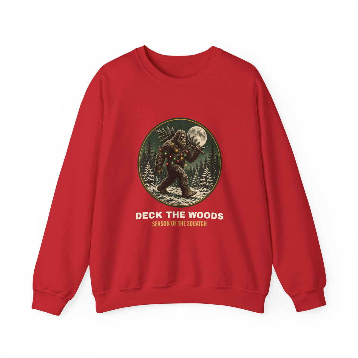 Deck The Woods Sasquatch Sweatshirt