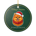 Pomeranian Dog Christmas Ornament