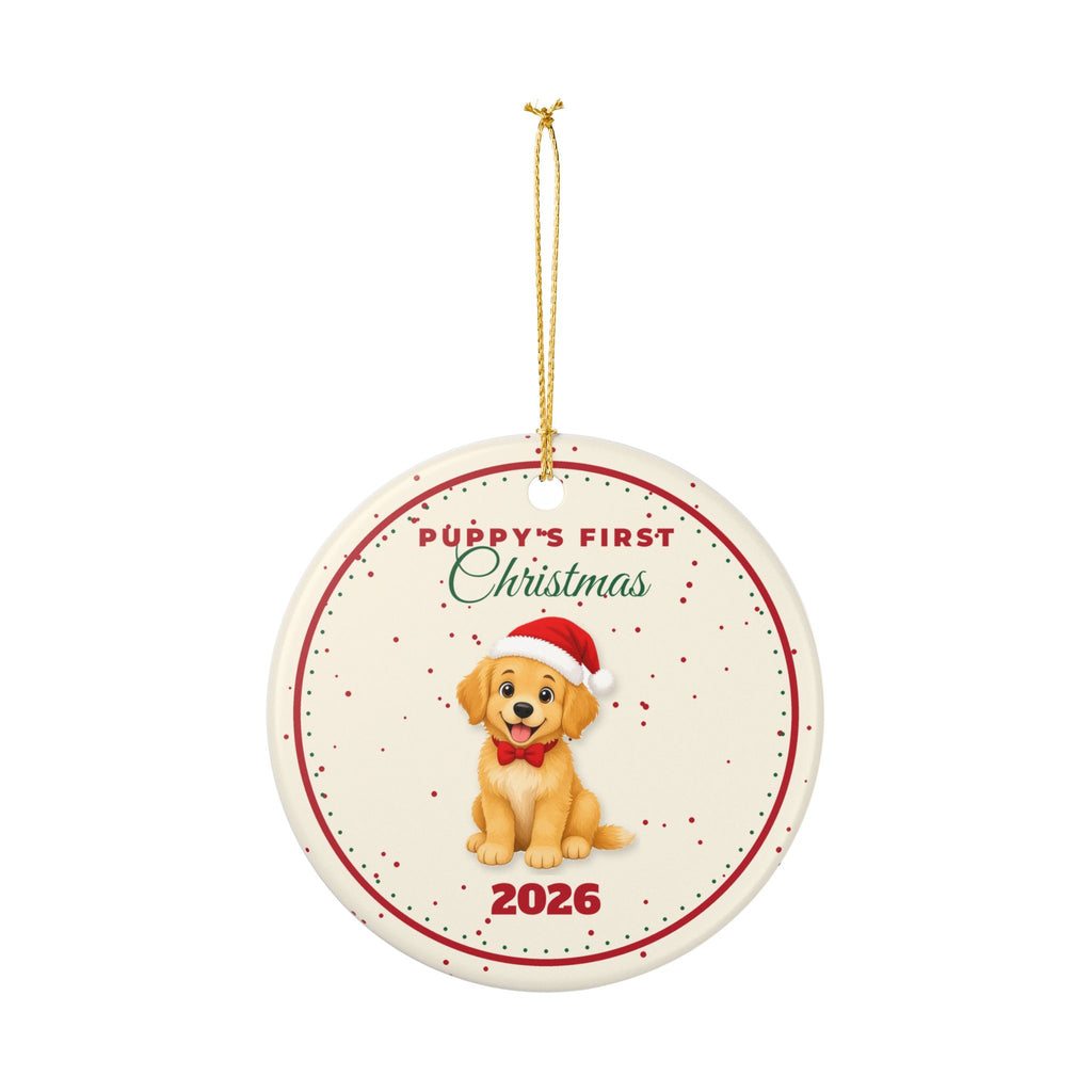 Puppy's First Christmas 2026 Dog Christmas Ornament – Gifted Porch, view 7