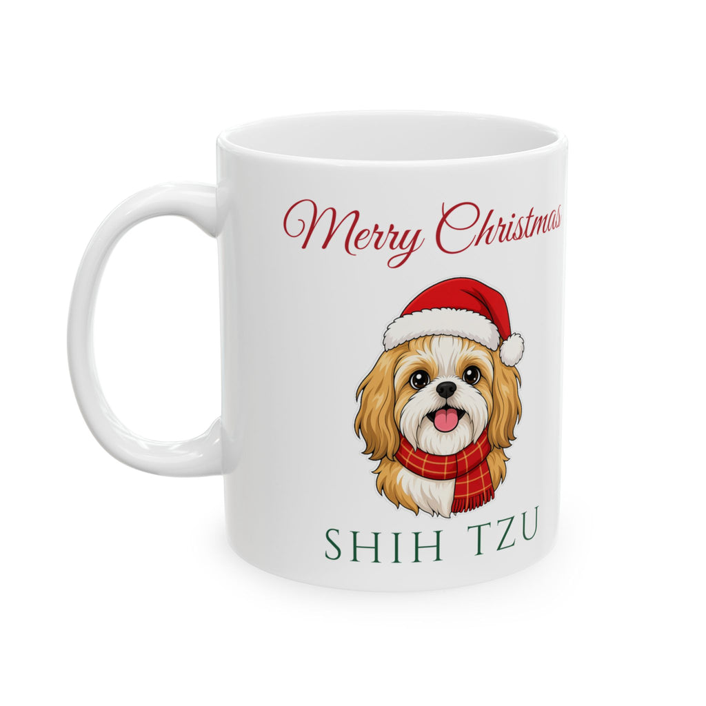 Shih Tzu Dog Christmas Mug