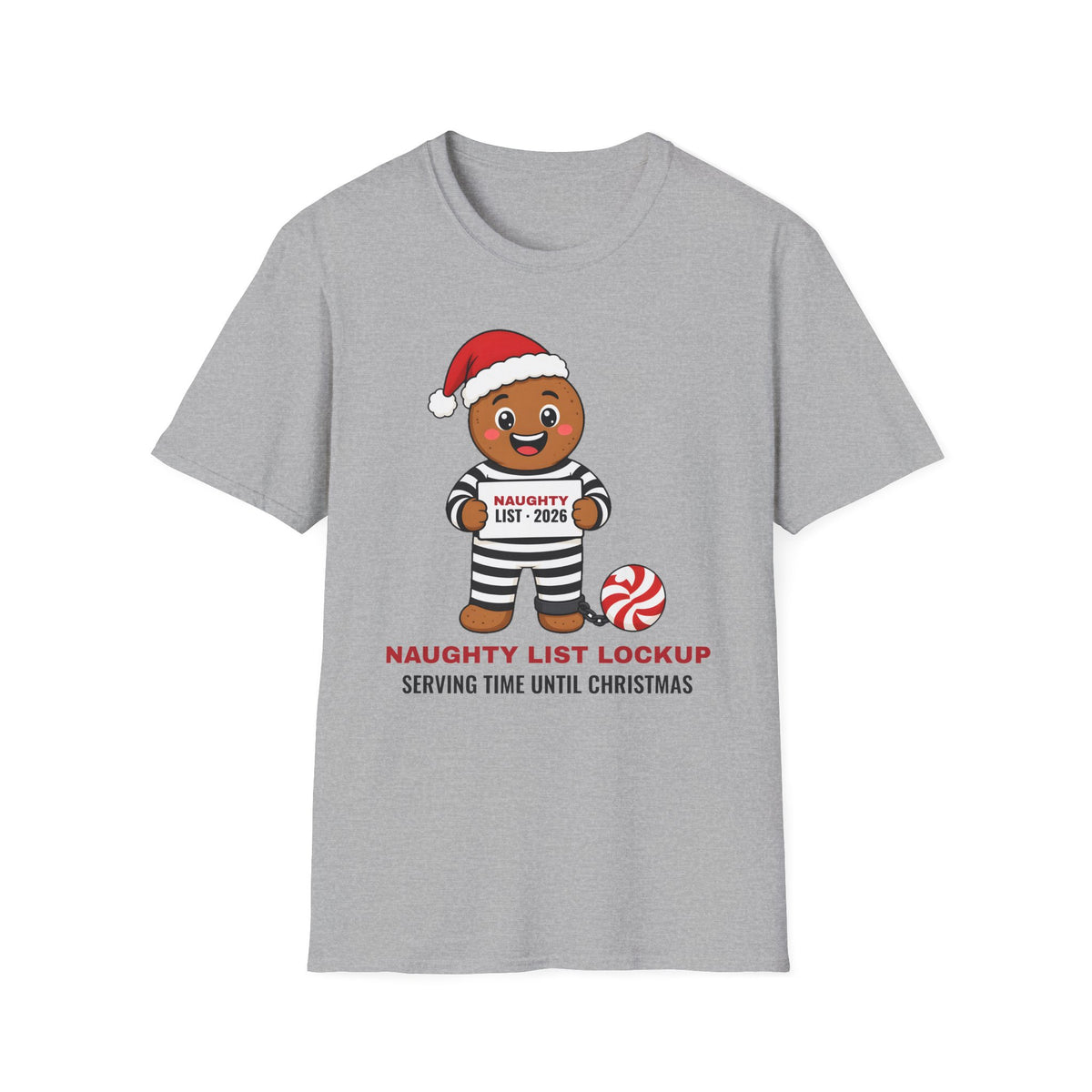 Naughty List Lockup Christmas Tee