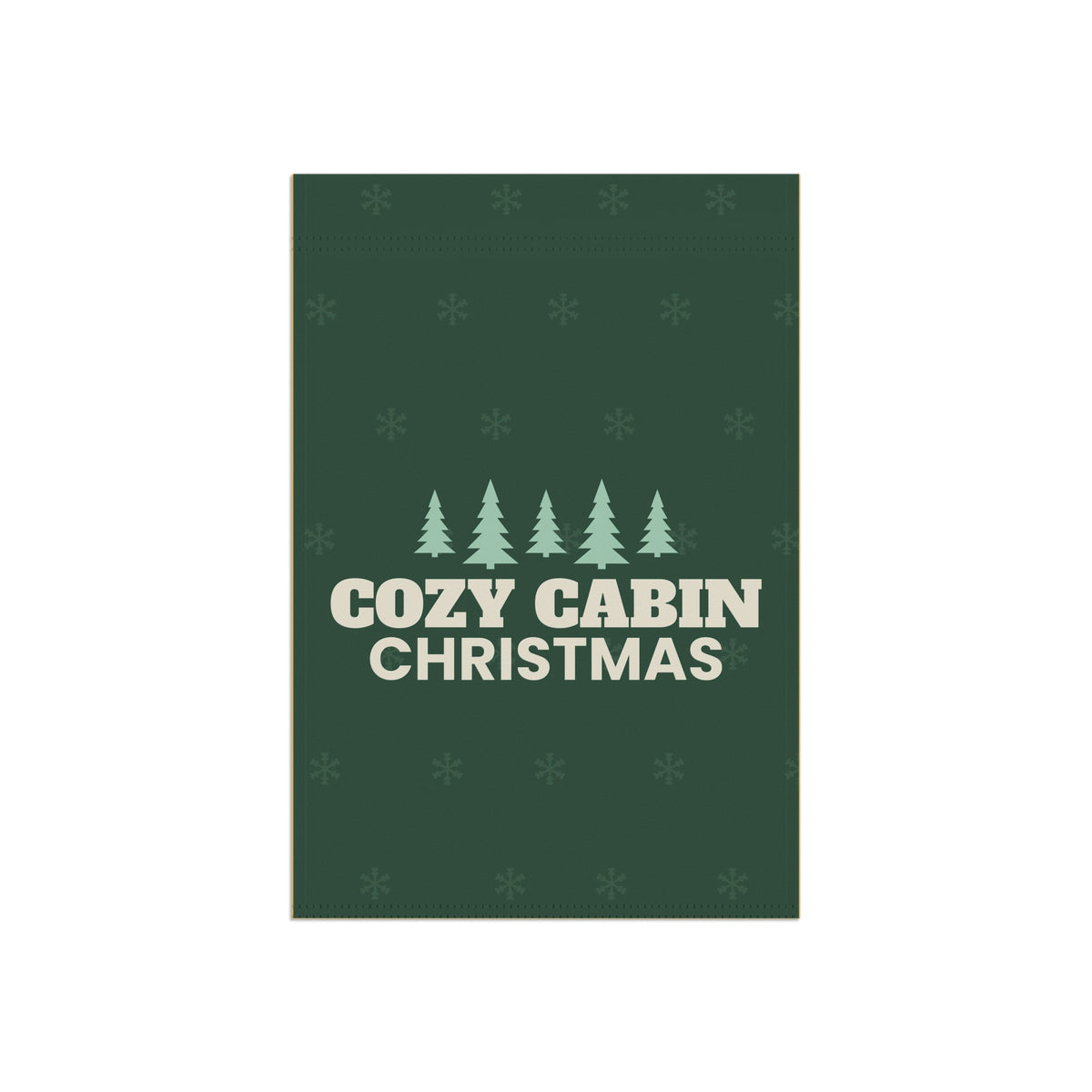 Cozy Cabin Christmas Garden Flag