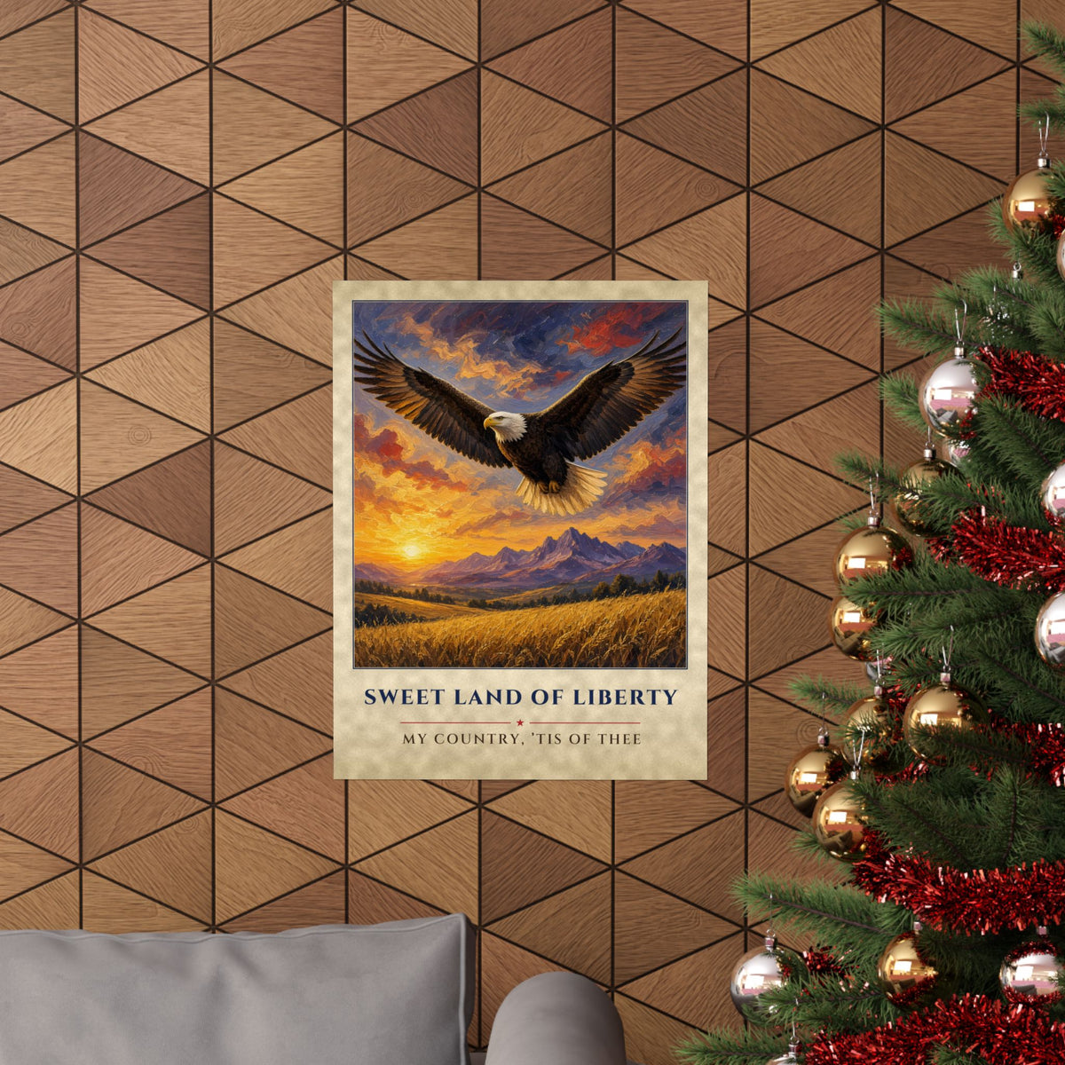 Sweet Land of Liberty Eagle Poster