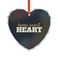 Home Sweet Heart Glass Heart Ornament