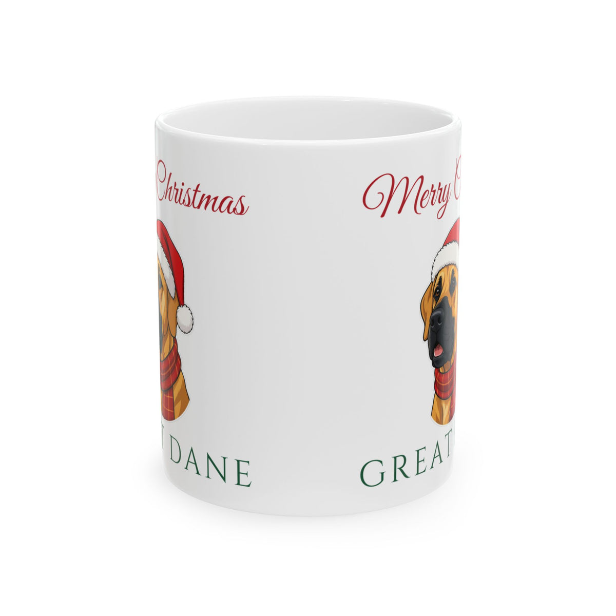 Great Dane Dog Christmas Mug