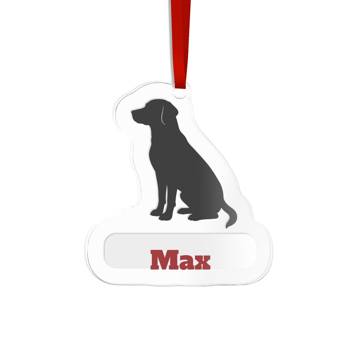 Personalized Dog Name Acrylic Ornament