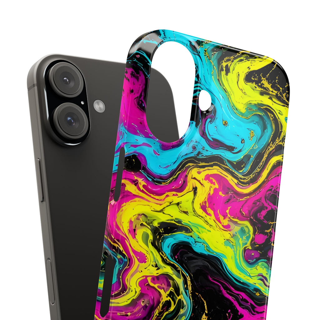 Neon Marble Abstract Phone Case